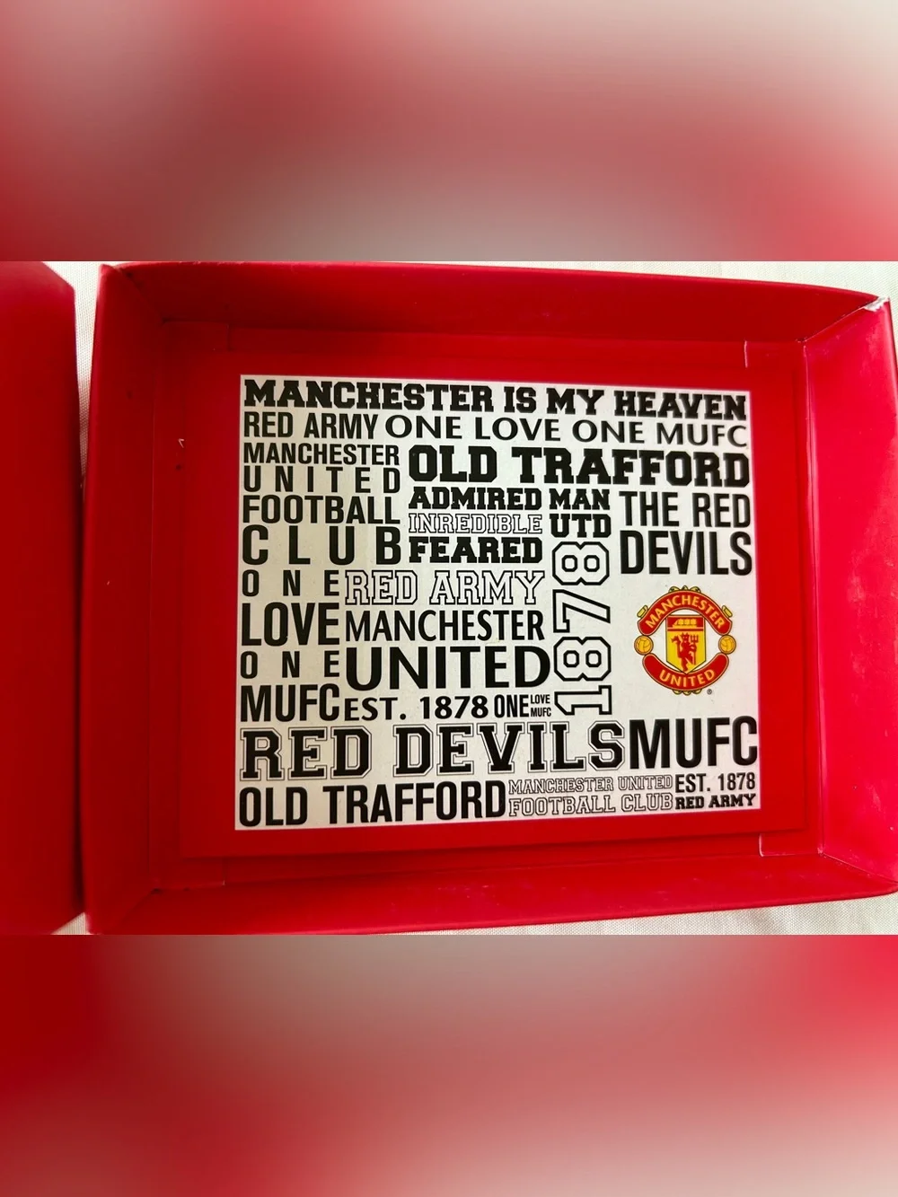 Manchester United official wallet 100% authentic!!